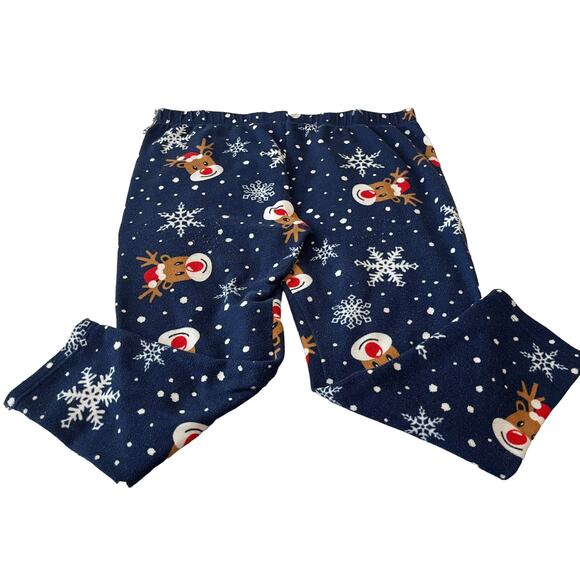 TWO (2) FADED GLORY PAJAMA BOTTOMS, WOMENS-3X (22W-24W)-NAVY BLUE RED GREY BLACK - Picture 7 of 9